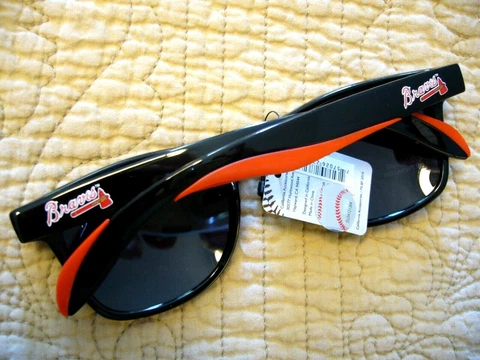 POLARIZED MLB Sunglasses ATLANTA BRAVES Baseball Game Shades & CASES Sports -AB1 Cover