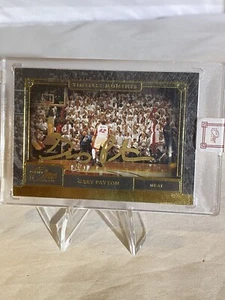 2020-21 Panini One and One Gary Payton Timeless Moments Gold /10 Gold Ink SEALED - Picture 1 of 9