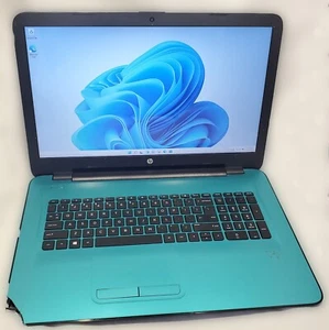 Blue HP 17-x002cy Intel Core i3 6100U 2.3 GHz 12 GB RAM 120 GB SSD Win11 Charger - Picture 1 of 1