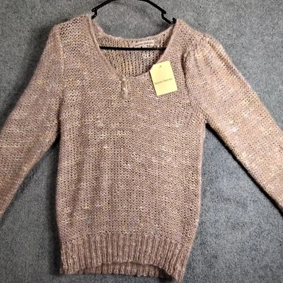 Lauren Hansen женщин вязаный длинным рукавом пуловер свитер размер L коричневый новый с Ярлыками - Изображение 1 из 4