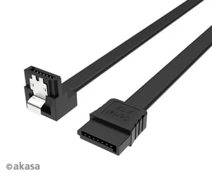 Akasa AK-CBSA09-10BK PROSLIM Super Slim SATA III rechtwinkliges Kabel 100 cm - Bild 1 von 3