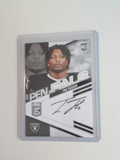 2023 DONRUSS ELITE TRE TUCKER ROOKIE PEN PALS AUTOGRAPH BLACK INK-RAIDER RC WR