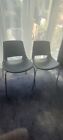 2 X Black Reception/Waiting Room Chairs