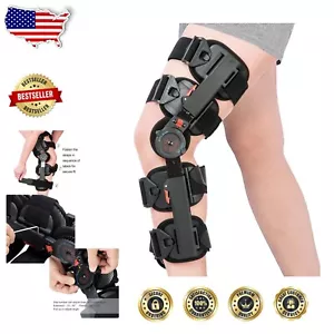 ROM Adjustable Knee Brace - Strong Immobilization for Ultimate Comfort & Support - Picture 1 of 10