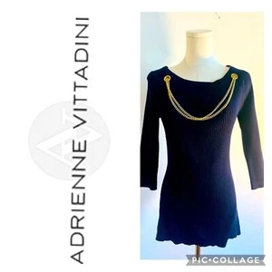 Seltener marineblau Adrianna Vittadini verstellbarer Kettenverzierung Pullover Größe Medium - Bild 1 von 7