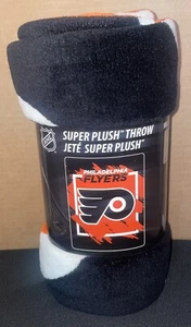 Philadelphia Flyers Super Plush Throw Blanket NHL 46in x 60in (Brand New!) - Picture 1 of 3
