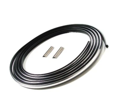 Nuevo inserto de tira de bloqueo de sello de vidrio cromado / para camioneta Ford F150 F250 F350 1977-1996 Foto 1 de 3