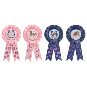 HORSE Saddle Up GUEST OF HONOR / AWARD RIBBONS (4) ~ Birthday Party Favors Girl - Picture 1 of 1