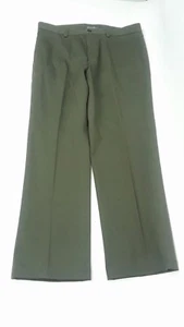 Eddie Bauer Mens Classic Fit Army Green Pants Sz 34 Wrinkle Free - Picture 1 of 6