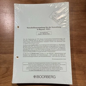 Vorschriftensammlung für die Verwaltung in Bayern -VSV- 194 . Ergänzung Neu OVP - Bild 1 von 2