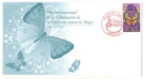 Mexico , first day Cover 2011 PROTECTION OF WOMEN, BUTTERFLIES - Picture 1 of 1