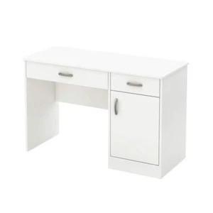 South Shore Computer Desk 30" H X 43.75" W, 2 -Drawer Rectangular Wood Frame - Picture 1 of 2