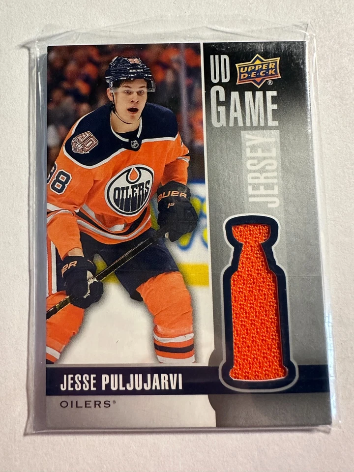 K81,198 - 2019-20 Upper Deck Game Jerseys #GJJE Jesse Puljujarvi - Image 1 of 1