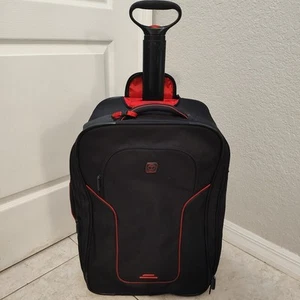 High Tumi Tech Model EC-20423 Rolling Red And Black 23" Suitcase - Picture 1 of 5