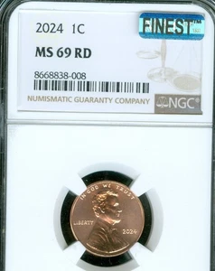 2024 P  SHIELD CENT  LINCOLN PENNY SET NGC MS69 MAC FINEST & SPOTLESS RARE . - Picture 1 of 4