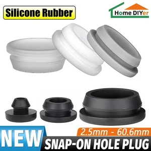 2,5mm-60,6mm Silikon Gummi Schnapploch Stopfen Blinddichtung Spund Rohr Rohr - Bild 1 von 10