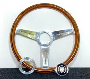 Nardi Classic Wood Steering Wheel with Horn Button and Ring #PG4AG2 - Picture 1 of 10