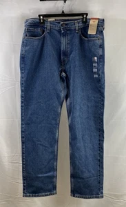 Levis Men's Blue 505 Regular Stretch Straight Leg Jeans Size 38x32 NWT - Picture 1 of 7