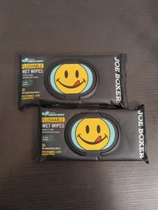 Joe Boxer Flushable Wet Wipes 30 Ct Plant Based Scented Chilly Mint (Lot Of 2) - Picture 1 of 2