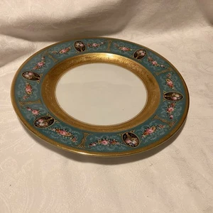 Black Knight Blue & Gold Dinner Plate 10 1\2’ - Picture 1 of 5
