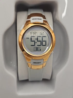 Reloj cronógrafo digital Armitron Sport para mujer 45/7012, gris claro/oro rosa Foto 1 de 4