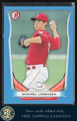 Michael Lorenzen 2014 Bowman Draft Top Prospects Blue #TP-58 /399 Reds - Image 1 of 2