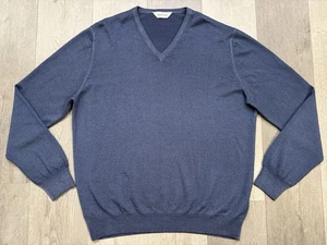 Gran Sasso Herren Pullover blau Merinowolle Rundhals - Größe 54 (XXL) - Bild 1 von 7