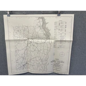 1981 Henry County Alabama General Highway Map Vintage Topographic Road 19" x 18" - Picture 1 of 4