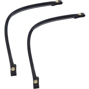 2 asas de mano asas de PU correa para mujer bolso de mano (negro) - Imagen 1 de 12