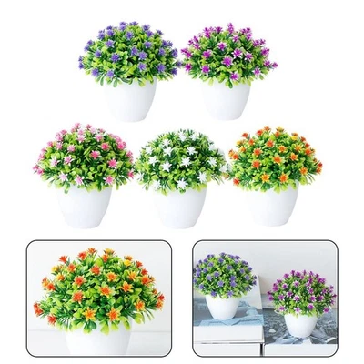 Vibrant Artificial Flower Bonsai for Home Restaurant and Patio Settings - Image 1 of 4
