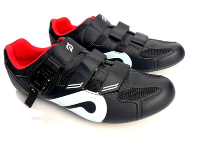 Zapatos de Ciclismo Peloton Talla 10/43 Negro/Blanco Look Delta Botines y SPD-SL Foto 1 de 4