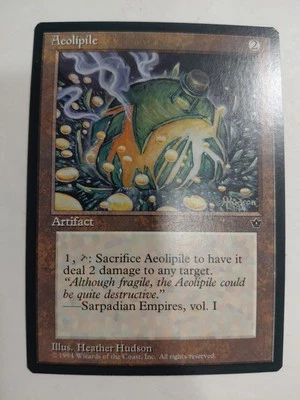Magic the Gathering ~ MTG ~ 1x Aeolipile ~  M/NM ~ FALLEN EMPIRES - Image 1 of 4