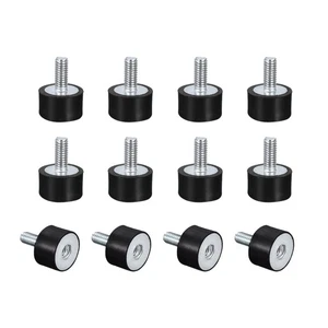 12 Stück Gummi Halterungen M4 Stecker Buchse Vibrationsisolator Stoßdämpfer D15 mm x H10 mm - Bild 1 von 5