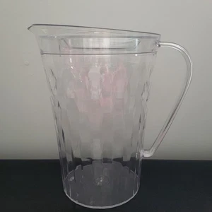 Tupperware Ice Prisms Pitcher 1/2 Gallon / 2 Qt Base & Cover Clear NEW - Picture 1 of 3