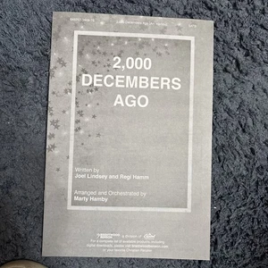 2,000 Decembers Ago Brentwood SATB , New - Picture 1 of 3
