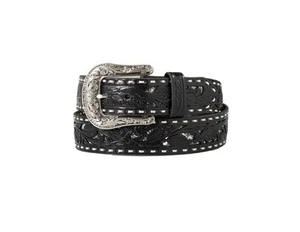 Nocona Western Belt Womens Glitter Underlay Floral Laced N320000201 - Picture 1 of 1