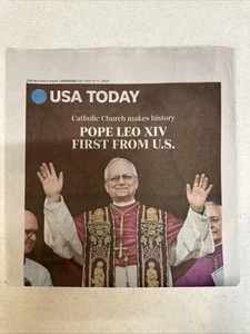 USA TODAY NEWSPAPER MAY 9-11, 2025 POPE LEO XIV - Picture 1 of 2