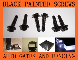Pool Fence -Fencing 12-14x20 Self Drilling Screw black QTY 100 - Picture 1 of 4