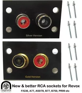 Revox RCA sockets panel A77, B750, A50, A78, B740, A40 A700 & others - Picture 1 of 19