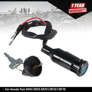 Fit For Honda Part #H93 XR50 XR70 CRF50 CRF70 2000-2013 New Ignition Key Switch - Picture 1 of 10