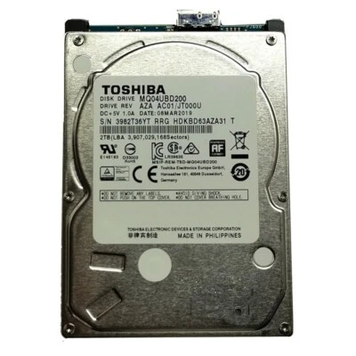 Toshiba 2TB MQ04UBD200 2.5" USB 3.0 Portable External HDD Hard Disk Drive - Image 1 of 3