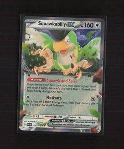 Squawkabilly ex 075/091 Paldean Fates Ultra Rare Holo Pokemon Card - Picture 1 of 5
