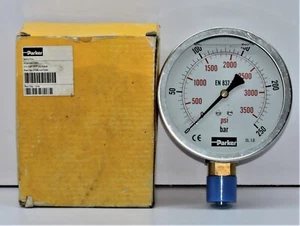 Parker 100MM PG 0-250Bar 12 Bottom Connection Part No. PGB 1001250 - Picture 1 of 6