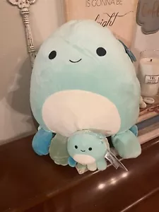 NWT Olga The Octopus and Clip Squishmallow Bundle 14 Inches. HTF - Picture 1 of 6