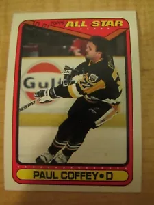 1990-91 Topps Hockey All-Star Paul Coffey #202 HOF Pittsburgh Penguins - Picture 1 of 2