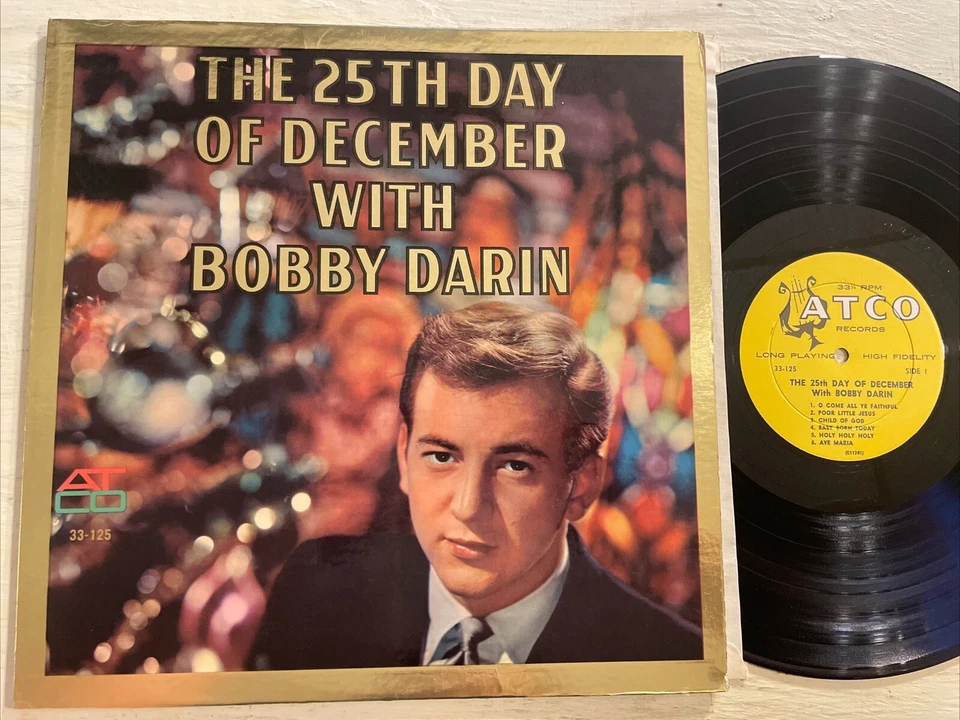 RARE The 25th Day Of December With Bobby Darin Christmas LP ATCO Mono Foil EX!!! Foto 1 de 4