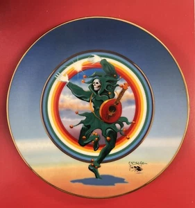 Grateful Dead Collector Plate Dancing Jester 1292A 1998 w/cert of Authenticity  - Picture 1 of 3