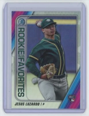 2020 Bowman Chrome Jesus Luzardo Rookie Oakland Athletics #ROYF-JL - Image 1 of 2