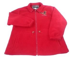 Northern Sun Damen XL rot Fleece Sweatshirt Adler/Falke/Berg Reißverschluss Jacke gebraucht, in einwandfreiem Zustand - Bild 1 von 11