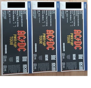 AC/DC 3 Karten Gelsenkirchen Tickets Veltins Arena Nordkurve Preis für 1 Ticket - Bild 1 von 1